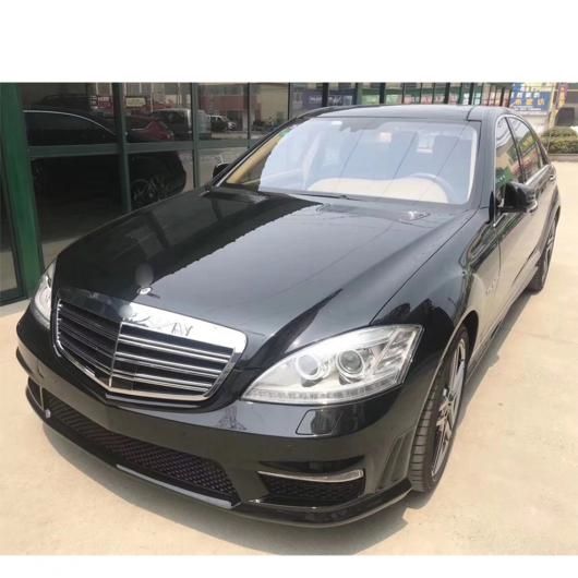 W221 S65 ボディ キット 未塗装 PP 素材 フロント リア バンパー サイド スカート グリル 適用: ベンツ W221 S クラス 07-13 未塗装 AL-OO-2359 AL
