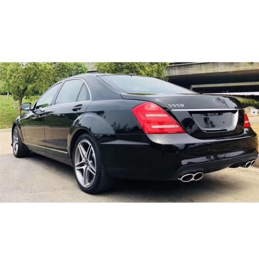 W221 S65 ボディ キット 未塗装 PP 素材 フロント リア バンパー サイド スカート グリル 適用: ベンツ W221 S クラス 07-13 未塗装 AL-OO-2359 AL