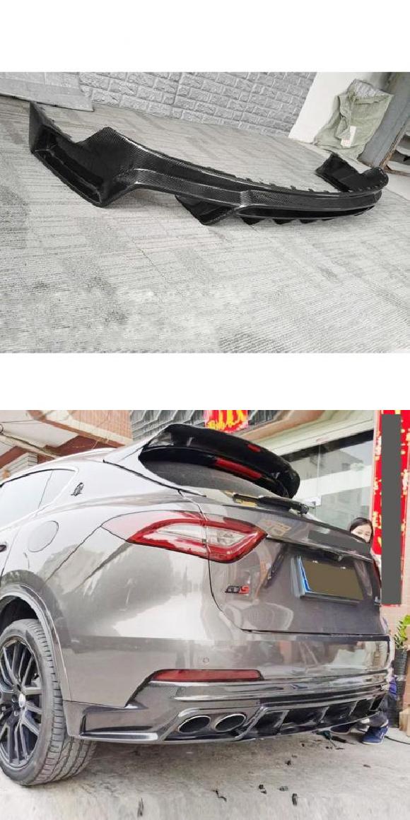 リア バンパー スタイリング リップ ディフューザー リアル カーボンファイバー 素材 バック 適用: マセラティ/MASERATI レバンテ 2016-2021 タイプ001・タイプ002 AL-OO-2568 ALの通販は 300,739円