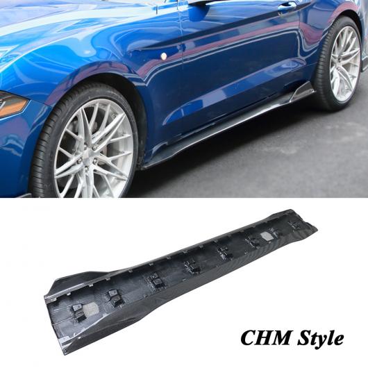 サイド スカート リアル カーボンファイバー バンパー ボード リップ 適用: フォード/FORD マスタング 2015-2022 チューニング カーボンファイバー AL-OO-2629 AL_6