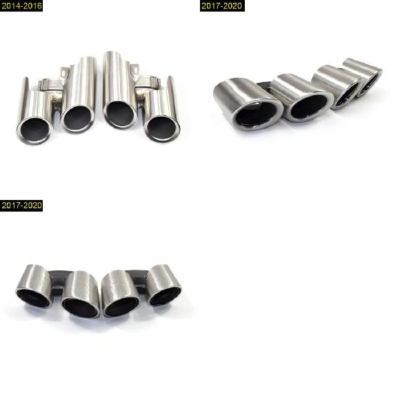 1ペア 4アウト エキゾースト マフラー チップ パイプ カバー エキゾースト パイプ テール スロート 適用: ポルシェ/PORSCHE パナメーラ 2014-2020 14-16 GTS-3〜17-20 S 2層1 AL-OO-2647 ALの通販は 106,167円