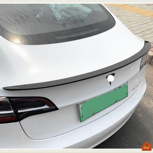 カーボンファイバー リア スポイラー バック トランク ウィンド ウイング テール スタイリング 適用: テスラ/TESLA モデル 3 2018 + チューニング フォージド カーボンファイバー AL-OO-2673 AL_4
