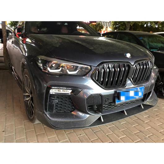 リアル カーボンファイバー フロント バンパー リップ チン シャベル パーツ ボディ キット 適用: BMW X6 G06 2020-2022 チューニング タイプ001・タイプ002 AL-OO-2713 AL_4