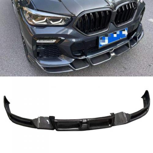 リアル カーボンファイバー フロント バンパー リップ チン シャベル パーツ ボディ キット 適用: BMW X6 G06 2020-2022 チューニング タイプ001・タイプ002 AL-OO-2713 AL_5
