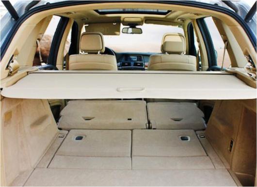 適用: 2007 2008 2009 2010 2011 2012 2013 BMW X5 E70 リア トランク セキュリティ スクリーン シールド カーゴ カバー ブラック/ベージュ ブラック・ベージュ AL-OO-3016 AL
