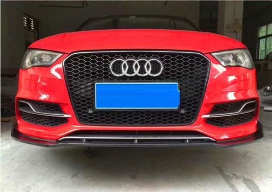 リアル カーボンファイバー フロント バンパー スポイラー リップ ディフューザー カバー 適用: アウディ/AUDI A3 Sライン S3 2014 2015 2016 AL-OO-3076 AL_1