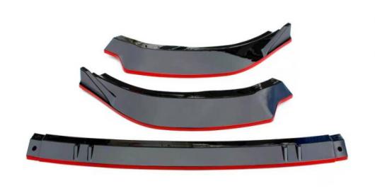 ABS ペイント カーボンファイバー フロント バンパー スポイラー リップ スプリッター カバー 適用: フォルクスワーゲン/VOLKSWAGEN VW ゴルフ 8 MK8 Rライン プロ 2020 2021 2022 マットブラック AL-OO-3079 AL