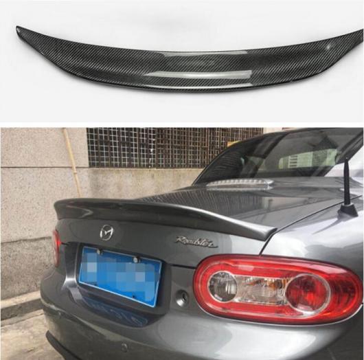 リアル カーボンファイバー リア ウイング トランク リップ スポイラー 適用: マツダ MX-5 MX5 2009 2010 2011 2012 2013 2014 2015 PRHT ハード トップのみ AL-OO-3092 AL
