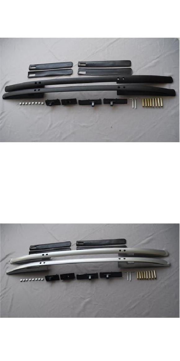 アルミニウム 合金 トップ ルーフ ラック レール ラゲッジ クロス バー 適用: ホンダ CRV CR-V 2007 2008 2009 2010 2011 ブラック シルバー ブラック・シルバー AL-OO-3211 AL