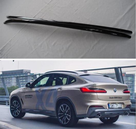 アルミニウム 合金 ペースト トップ ルーフ ラック レール ラゲッジ 適用: BMW X4 G02 2019 2020 2021 シルバー ブラック ブラック・シルバー AL-OO-3308 AL