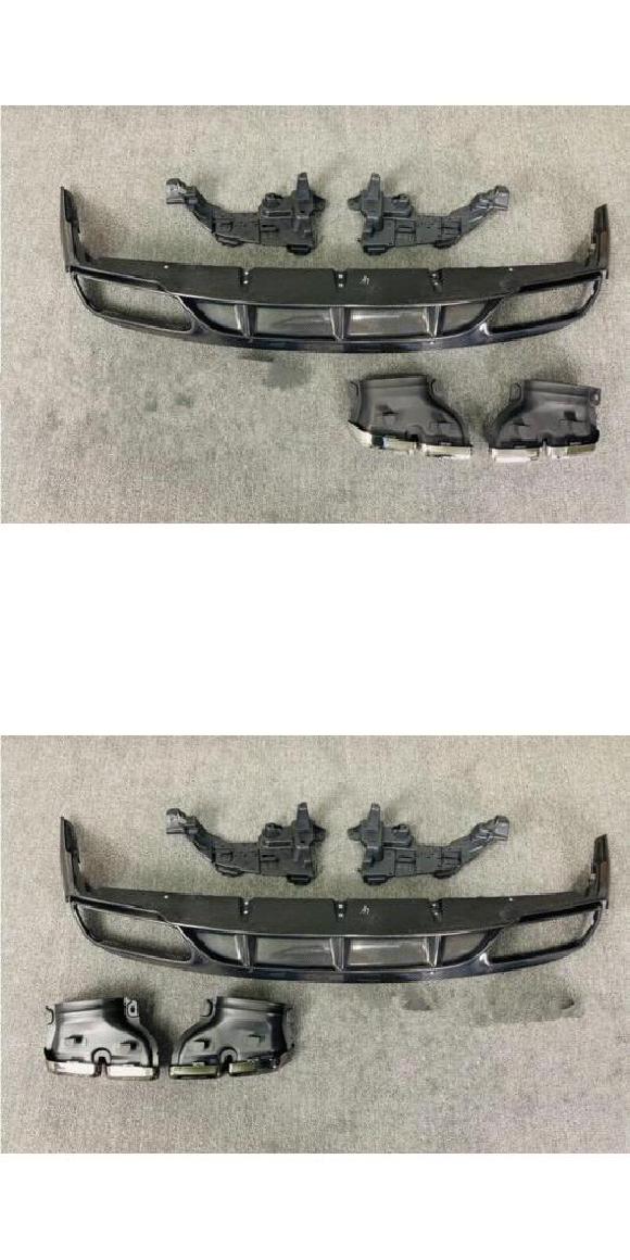 カーボンファイバー リア バンパー トランク リップ スポイラー ディフューザー エキゾースト チップ 適用: ディフューザー シルバー チップ・ディフューザー ブラック チップ AL-OO-3315 ALの通販は 329,830円