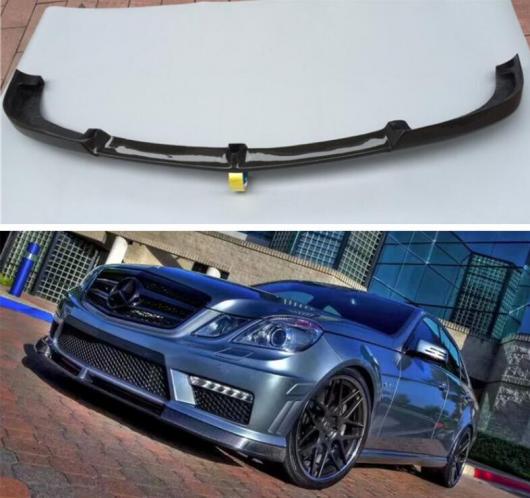 リアル カーボンファイバー フロント バンパー スポイラー リップ 適用: メルセデス・ベンツ W212 E クラス E63 AMG 2009 2010 2011 2012 2013 AL-OO-3366 AL