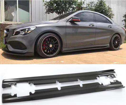 リアル カーボンファイバー サイド ボディ スカート キット リップ カバー 適用: メルセデス・ベンツ CLA W117 180 200 220 260 2013 2014 2015 2016 2017 2018 2019 AL-OO-3396 ALの通販は