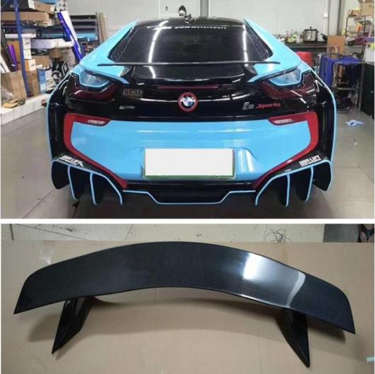 リアル カーボンファイバー リア ウイング トランク リップ スポイラー 適用: BMW I8 2014 2015 2016 2017 2018 2019 AL-OO-3406 AL