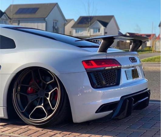 リアル カーボンファイバー リア ウイング トランク リップ スポイラー 適用: アウディ/AUDI R8 V8 V10 GT 2017-2018 2019 2020 2021 AL-OO-3447 AL