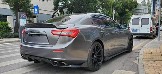 リアル カーボンファイバー フロント バンパー リップ スポイラー リア トランク ディフューザー サイド ボディ スカート 適用: マセラティ/MASERATI ギブリ 2014 2015 サイド スカート AL-OO-3456 ALの通販は