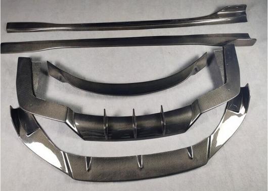 リアル カーボンファイバー フロント バンパー リップ スポイラー リア トランク ディフューザー サイド ボディ スカート 適用: マセラティ/MASERATI ギブリ 2014 2015 サイド スカート AL-OO-3456 ALの通販は