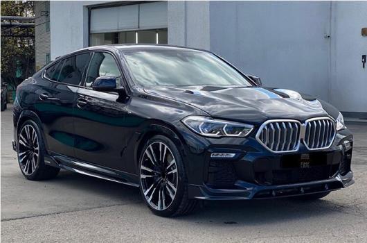 ABS ブラック フロント バンパー リップ スポイラー リア トランク ディフューザー サイド ボディ スカート 適用: BMW X6 G06 2019 2020 2021 2022 サイド スカート AL-OO-3478 AL_2