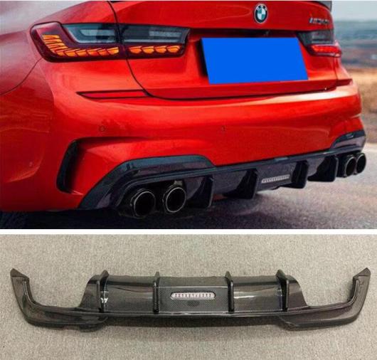 リアル カーボンファイバー リア バンパー トランク リップ スポイラー ディフューザー 適用: BMW G20 G28 3シリーズ 2019 2020 2021 2022 ランプ AL-OO-3534 ALの通販は