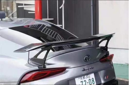 GT リアル カーボンファイバー リア ウイング トランク リップ テール スポイラー 適用: トヨタ スープラ A90 2019 2020 2021 2022 AL-OO-3545 AL_1