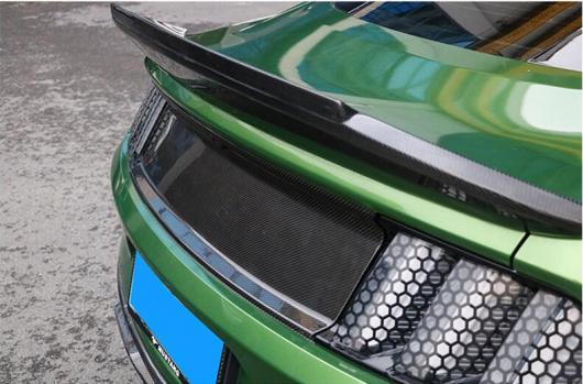 リアル カーボンファイバー リア トランク テール ドア ボトム デッキ メンバー ブランク フレーム カバー 適用: フォード/FORD マスタング 2015-2022 ピアノブラック AL-OO-3559 AL_4