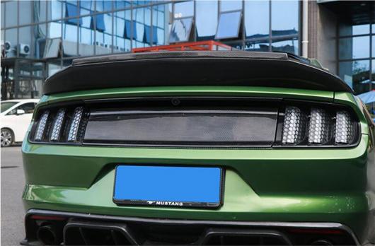 リアル カーボンファイバー リア トランク テール ドア ボトム デッキ メンバー ブランク フレーム カバー 適用: フォード/FORD マスタング 2015-2022 ピアノブラック AL-OO-3559 AL_6