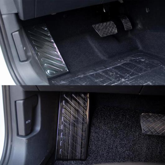 適用: フォルクスワーゲン/VOLKSWAGEN VW ゴルフ 8 MK8 2019 2020 2021 インテリア ペダル フット プレート ステンレス スチール フット ペダル プレート カバー トリム ブラック〜カーボン調 AL-OO-3709 AL_6