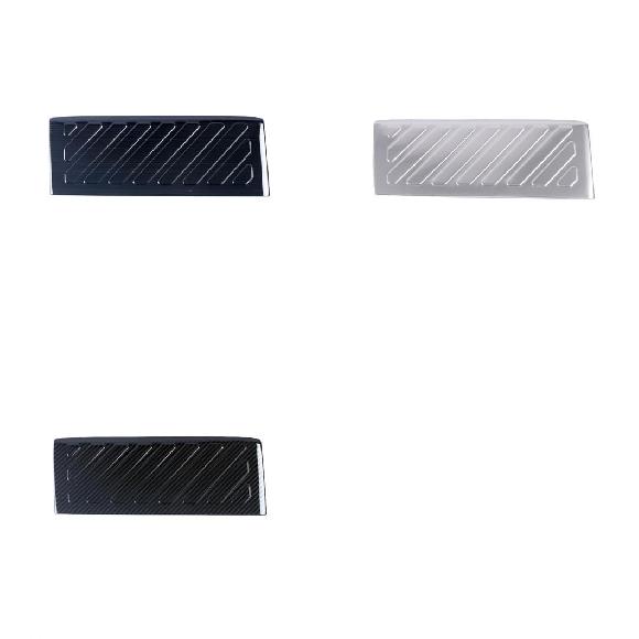 適用: フォルクスワーゲン/VOLKSWAGEN VW ゴルフ 8 MK8 2019 2020 2021 インテリア ペダル フット プレート ステンレス スチール フット ペダル プレート カバー トリム ブラック〜カーボン調 AL-OO-3709 AL