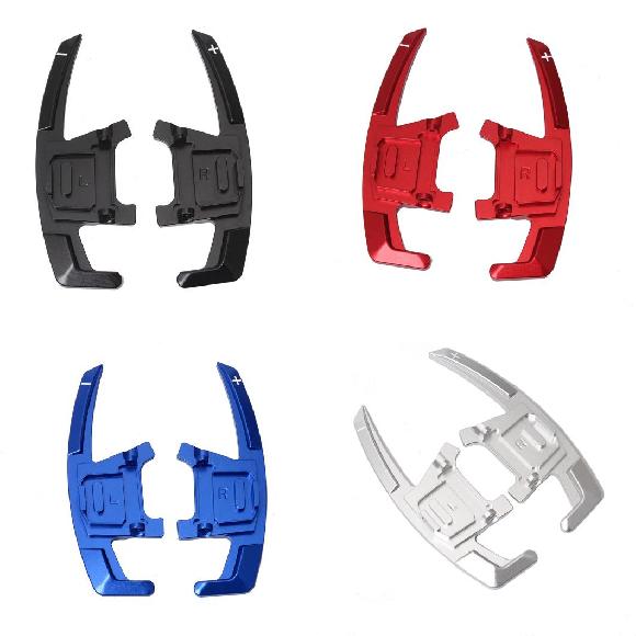 適用: VW ゴルフ GTI R GTD GTE MK7 7 ポロ GTI シロッコ 2014-2020 ステアリング ホイール パドル 拡張 シフター アクセサリー ブラック〜シルバー AL-OO-3783 AL