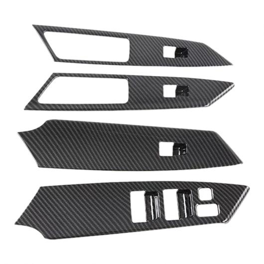 適用: 三菱 パジェロ スポーツ 2020 左ハンドル車 4ピース ABS サイド ドア ウインドウ リフト スイッチ ボタン カバー モールディング AL-OO-4001 AL