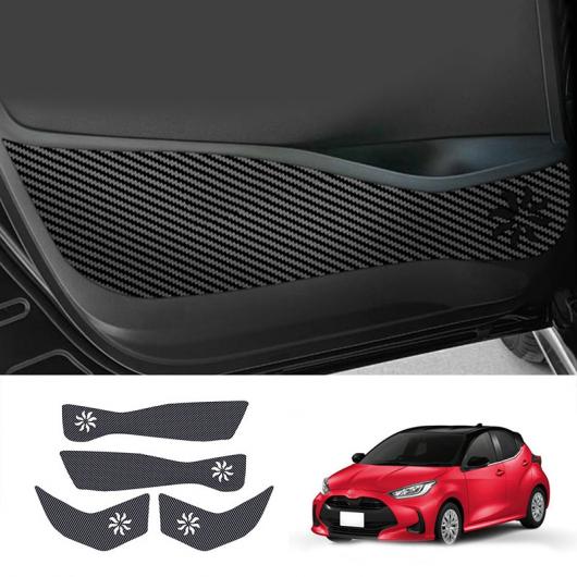 4ピース ドア アンチ-キック マット キズ防止 ドア マット ドア アンチ-キック 保護 カバー 適用: トヨタ ヤリス ヴィッツ AL-OO-4212 ALの通販は