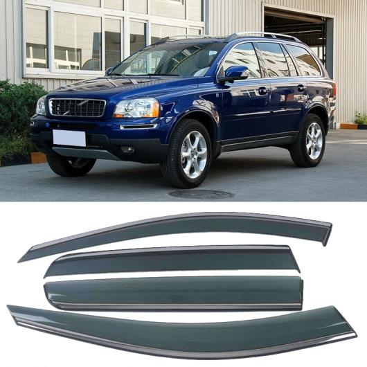 適用: ボルボ/VOLVO XC90 2009-2014 ウィンド バイザー デフレクタ ベント バイザー ドア サイド ウインドウ エア ガード デフレクタ 保護 スノー サン AL-OO-4744 AL