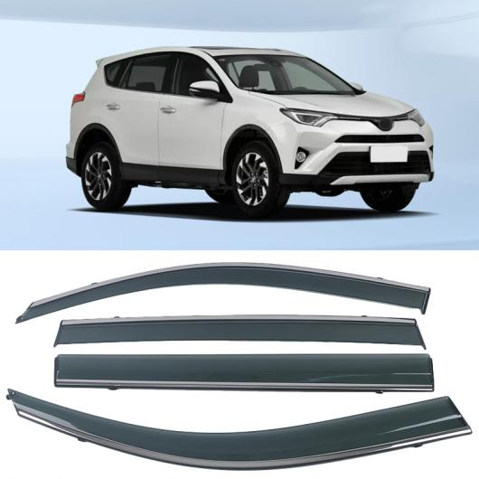 適用: トヨタ RAV4 2013-2018 クローム モールディング トリム ストリップ ウィンド バイザー デフレクタ ドア サイド ウインドウ エア ガード スノー サン レイン AL-OO-4751 AL 77,182円