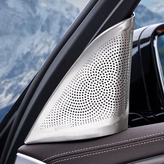 オーディオ スピーカー カバー トリム ドア ラウドスピーカー ステレオ カバー トリム インテリア 適用: BMW 5シリーズ G30 G38 2018-2022 ブーツ ホーン カバー AL-OO-4787 AL_2