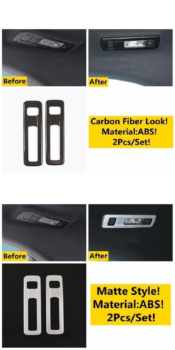 リア リード ライト ランプ インテリア カバー トリム 適用: メルセデス ベンツ A クラス W177 A200 A220 2019-2022 ABS カーボンファイバー アクセサリー カーボン調・マット AL-OO-5135 AL