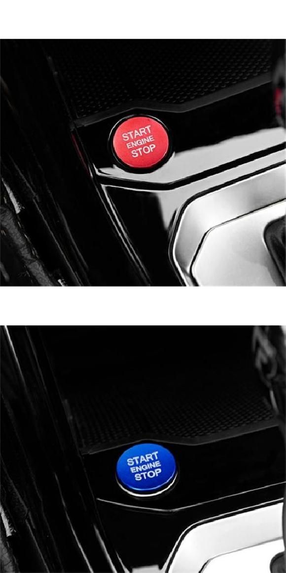 AL スタート ストップ エンジン プッシュ ボタン インテリア カバー トリム 適用: フォルクスワーゲン/VOLKSWAGEN T-ROC T ROC 2018 レッド・ブルー AL-OO-5143