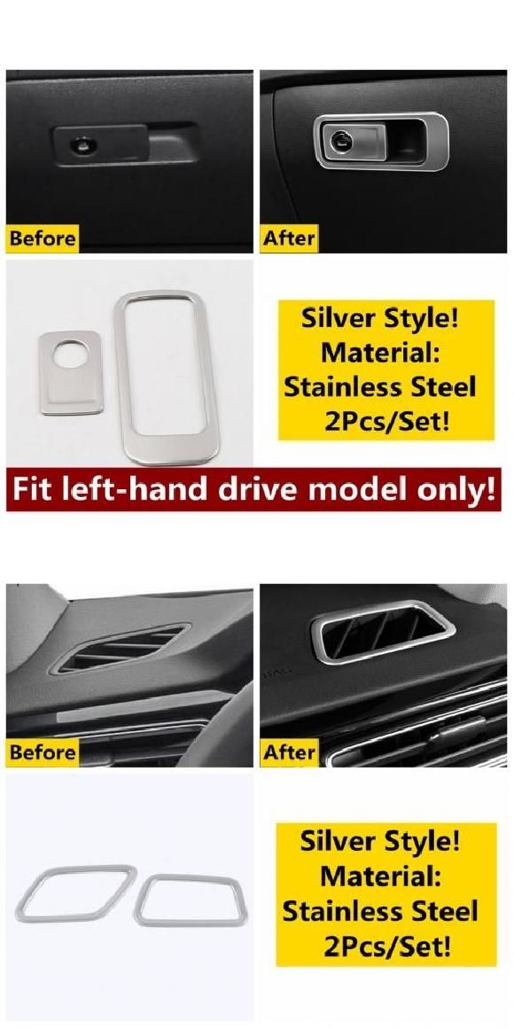 AL ウインドウ リフト ヘッド ライト AC エア ストレージ ボックス ギア パネル カバー トリム シルバー アクセサリー 適用: VW タイプJ・タイプL AL-OO-5237