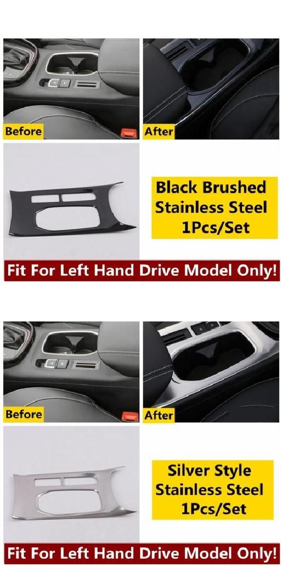 適用: シボレー/CHEVROLET キャプティバ 2018-2021 セントラル コントロール ギア シフト カップホルダー パネル インテリア カバー トリム ステンレス スチール アクセサリー タイプC・タイプD AL-OO-5313 AL