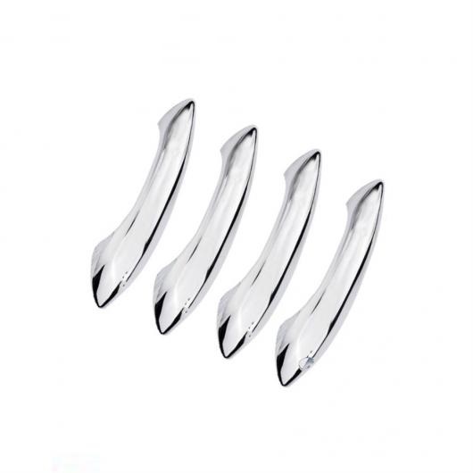 ドア ハンドル フレーム インテリア カバー トリム 適用: BMW 5シリーズ 520I 525i 530i F10 F18 2011-2016 ABS クローム カーボンファイバー アクセサリー ブラック・カーボン調 AL-OO-5411 AL