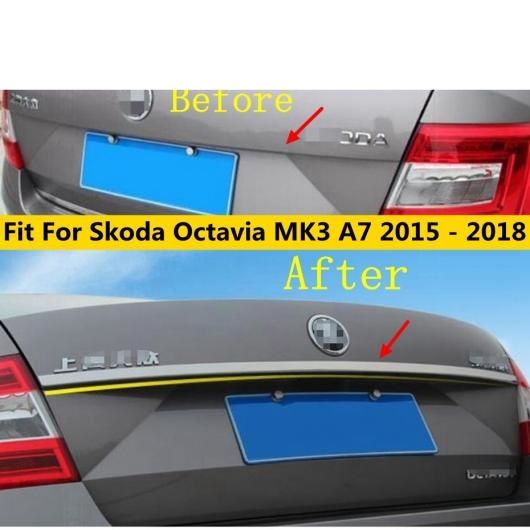 リア テールゲート トランク ドア 装飾 ストリップ メンバー カバー トリム 適用: シュコダ オクタヴィア MK3 A7 2015-2018 エクステリア キット AL-OO-5448 AL 6,965円