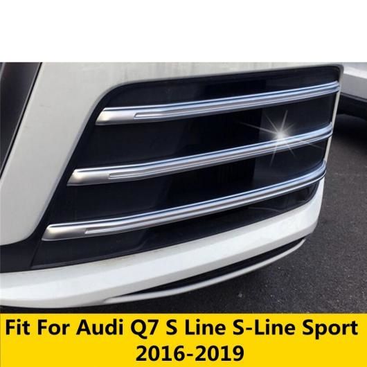 フロント ヘッド フォグランプ ランプ フォグライト カバー トリム 適用: アウディ/AUDI Q7 S ライン S-ライン スポーツ 2016-2019 ABS クロム スタイリング アクセサリー AL-OO-5505 AL