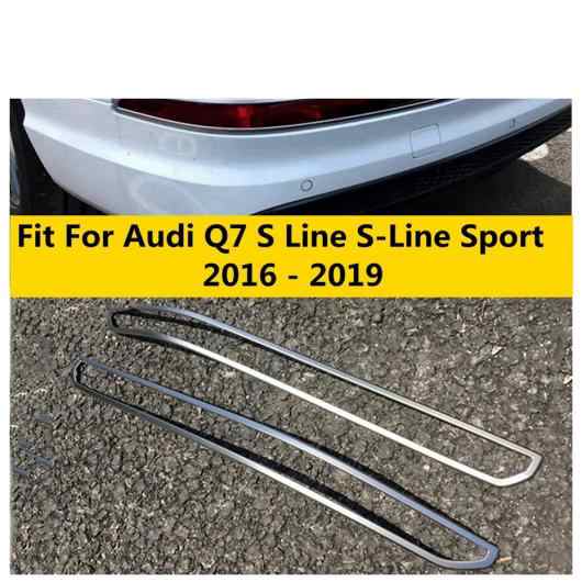 リア フォグライト フォグランプ ランプ フレーム カバー トリム 適用: アウディ/AUDI Q7 S ライン S-ライン スポーツ 2016-2019 ABS クの通販は