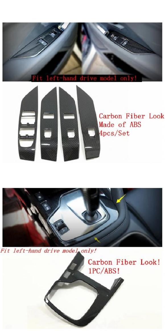 カーボンファイバー インテリア キット ウインドウ リフト ボタン ギア ボックス エア AC ハンドル カバー トリム アクセサリー 適用: ジャガー/JAGUAR E-ペース E ペース タイプB・タイプH AL-OO-5540 ALの通販は