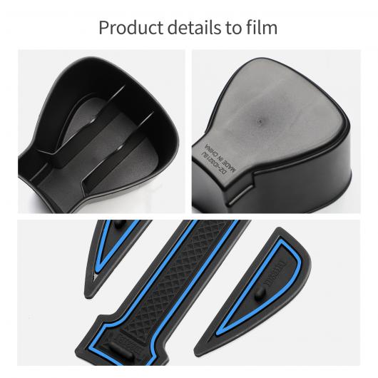 滑り止め マット ショック-吸収 カップホルダー 適用: VW ID.3 ID3 ID 3 カップ ホルダー ストレージ ボックス ウォーター ストレージ カップ ボックス ID3 カップ ボックス ブルー AL-OO-5682 AL_5