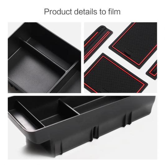 AL 適用: VW ID.3 ID3 ID 3 アクセサリー センター コンソール アームレスト ストレージ ボックス パーティション ID.3 ボックス レッド AL-OO-5701_5