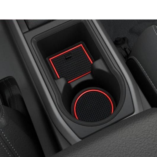 滑り止め マット ゲート スロット 適用: トヨタ タコマ 2016 2017 2018 2019 インテリア アクセサリー ラバー カップ ホルダー 16-19 タコマ レッド〜16-19 タコマ ブラック AL-OO-6021 AL