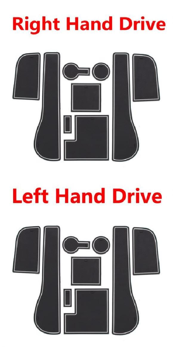 滑り止め マット ゲート スロット カップ 適用: VW ゴルフ 7 GTI R 2013 2014 2015 2016 2017 2018 2019 MK ゴルフ 7 ホワイト 右ハンドル用・ゴルフ 7 ホワイト 左ハンドル用 AL-OO-6095 AL
