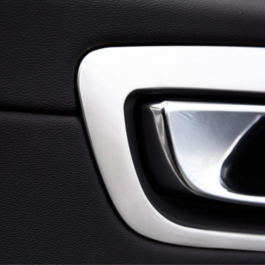 AL 適用: ボルボ/VOLVO XC60 2018 2019 2020 ステンレス スチール インナー ドア ハンドル ボウル トリム フレーム 装飾 カバー ブラック・シルバー AL-OO-6111_4