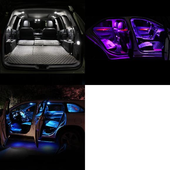 AL 当てはめる: フォルクスワーゲン/VOLKSWAGEN VW 砂嵐 R 2008-2017 9平和条約 出来そこない LED 弁膜 室内装飾 先んじる 照明ランプ 白いこと〜レイクブルー AL-OO-6130