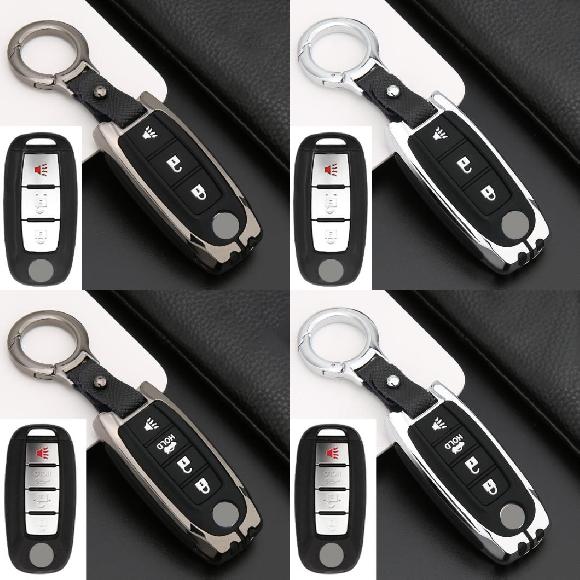 AL 亜鉛 合金+シリコン リモート キーケース カバー 適用: VENUCIA D60 D60EV T60 T60EV 3ボタン ブラック〜4ボタン シルバー AL-OO-6187の通販は
